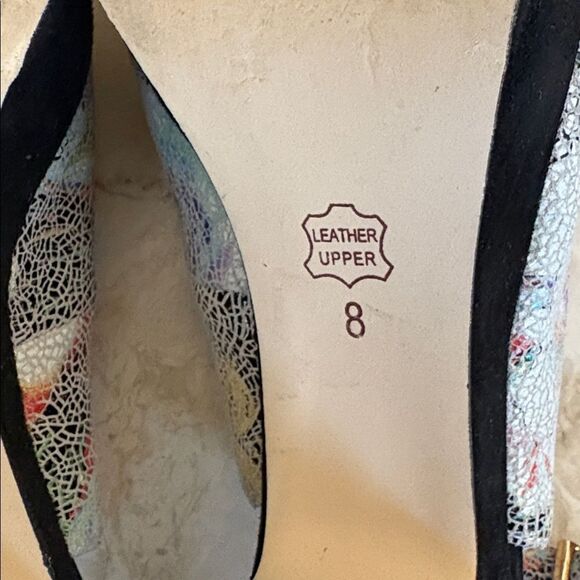 Sacha London Elga Suede Leather Open Toe Slingback Platform Heels - Picture 11 of 11